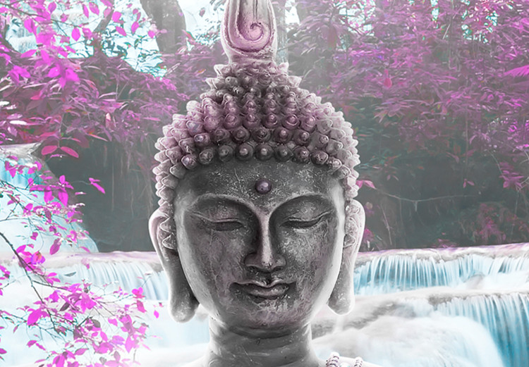 Canvas Buddha and Waterfall (3 Parts) Violet 122214 additionalImage 5