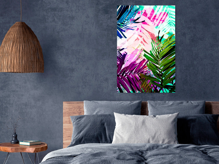 Wall Poster Colorful Rustle - abstract plant motif with colorful leaves 122314 additionalImage 23