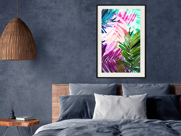 Wall Poster Colorful Rustle - abstract plant motif with colorful leaves 122314 additionalImage 22