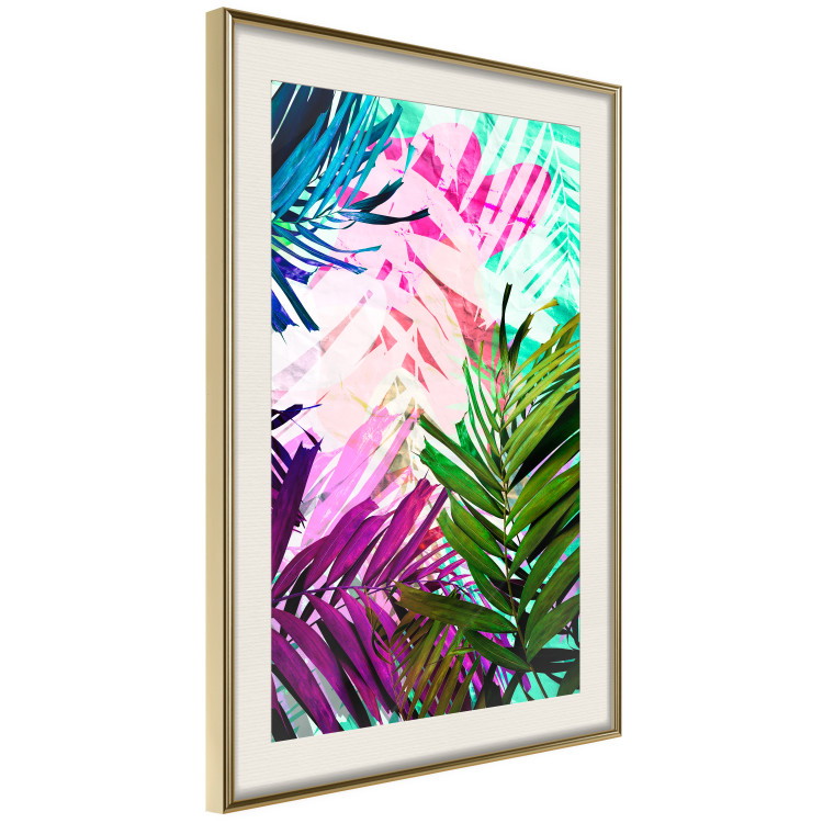 Wall Poster Colorful Rustle - abstract plant motif with colorful leaves 122314 additionalImage 2