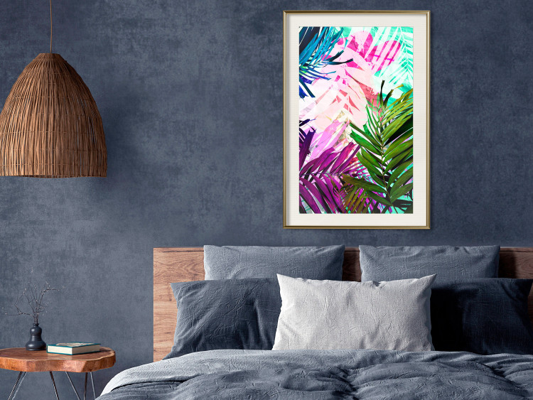 Wall Poster Colorful Rustle - abstract plant motif with colorful leaves 122314 additionalImage 21