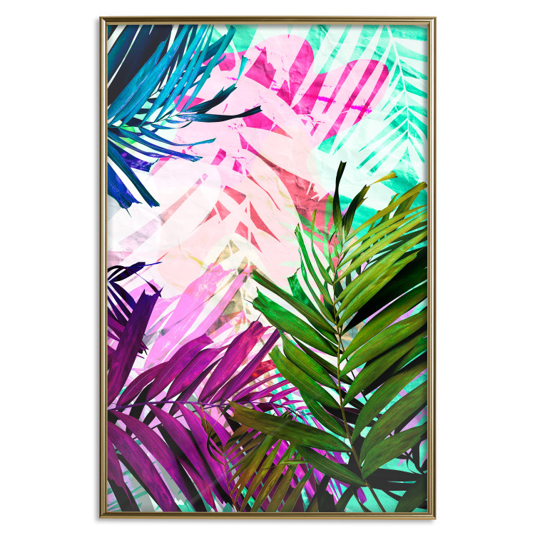 Wall Poster Colorful Rustle - abstract plant motif with colorful leaves 122314 additionalImage 16