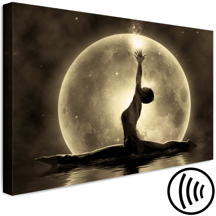 Canvas Reaching for the stars - a ballerina theme against the moon 122914 additionalImage 6