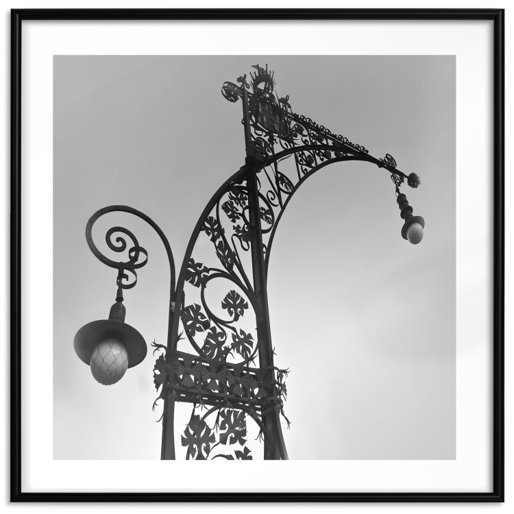 Poster Barcelona Lantern - black and white architecture of lamps in Spain 123614 additionalImage 15