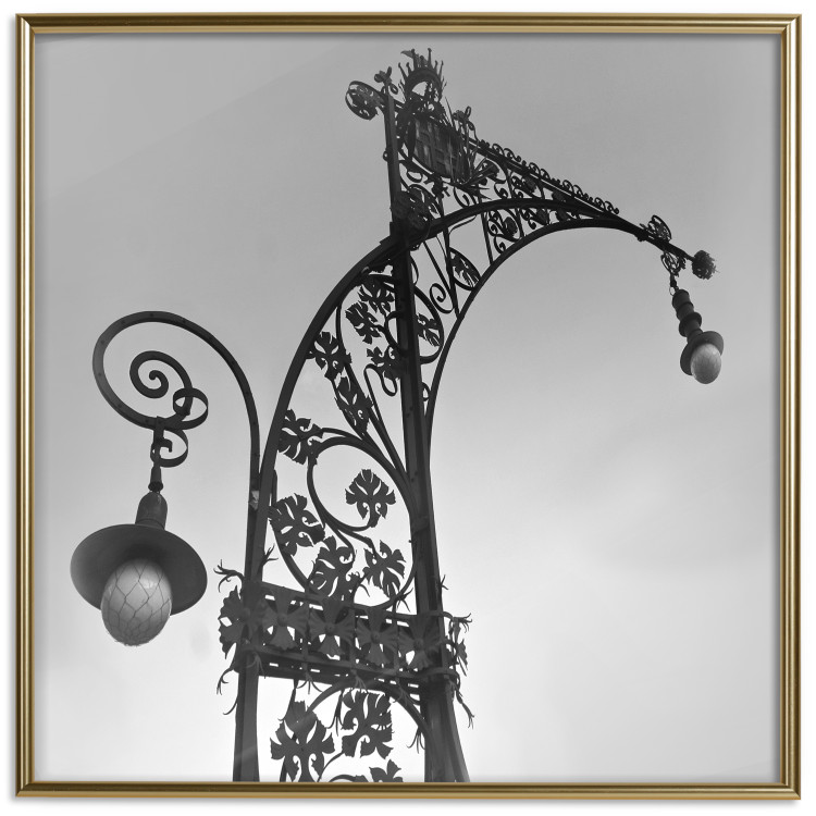 Poster Barcelona Lantern - black and white architecture of lamps in Spain 123614 additionalImage 20