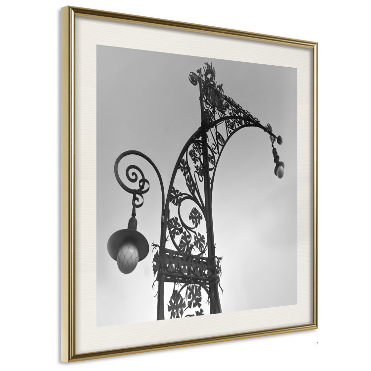 Poster Barcelona Lantern - black and white architecture of lamps in Spain 123614 additionalImage 2