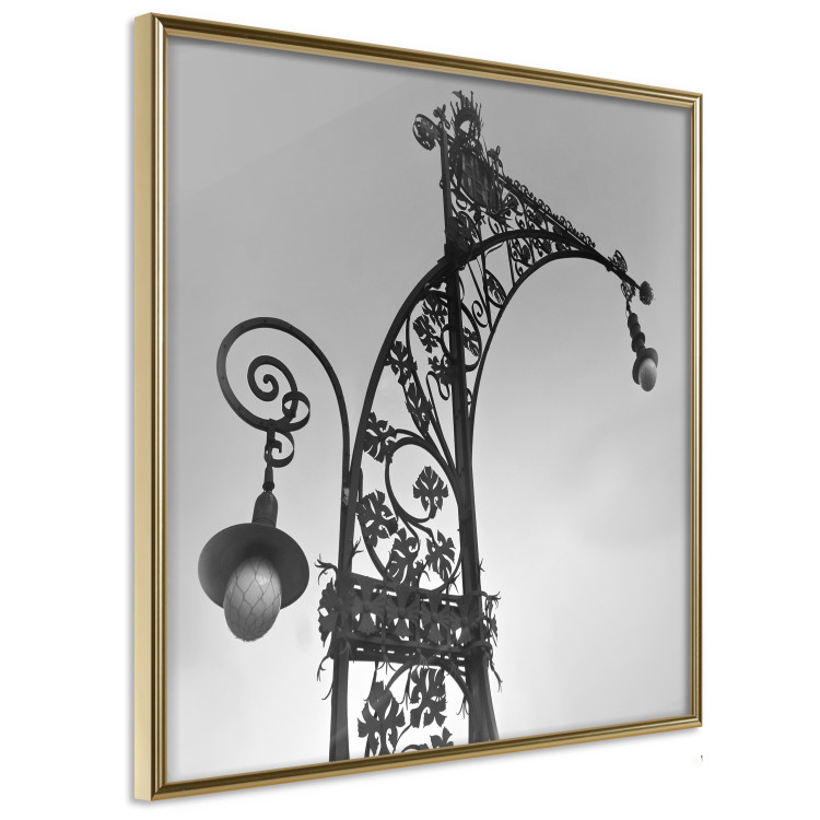 Poster Barcelona Lantern - black and white architecture of lamps in Spain 123614 additionalImage 14