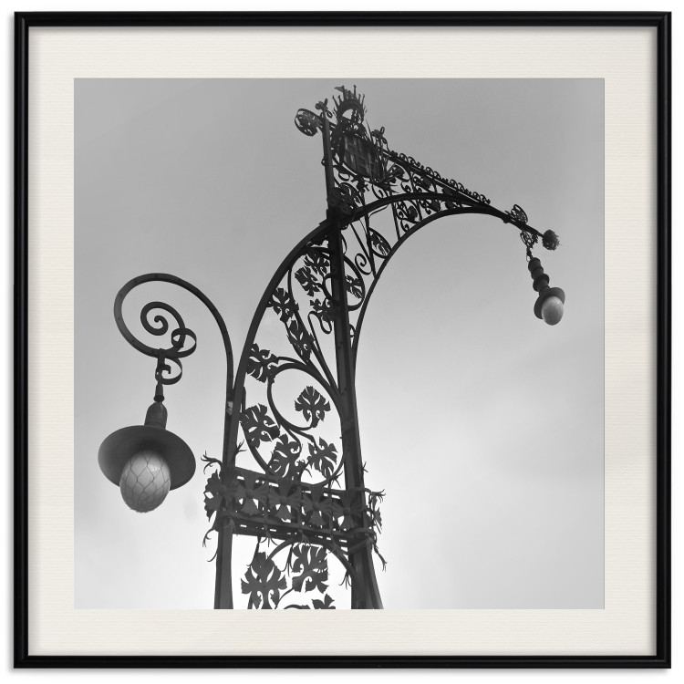 Poster Barcelona Lantern - black and white architecture of lamps in Spain 123614 additionalImage 18