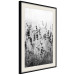 Wall Poster Lavender in the Rain - plant flowers in a meadow in black and white motif 123814 additionalThumb 3