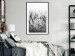 Wall Poster Lavender in the Rain - plant flowers in a meadow in black and white motif 123814 additionalThumb 6