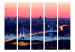 Room Divider Screen Bosphorus Bridge II (5-piece) - cityscape and pinkish sky 124214 additionalThumb 3
