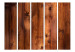 Room Divider Screen Pine Plank II (5-piece) - mahogany texture background 124314 additionalThumb 3
