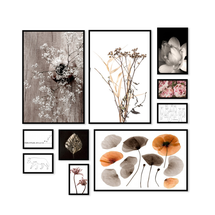 Wall art in set Flowery meadow 124914 additionalImage 1