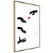 Poster Boop - black hands exchanging a red heart on a white background 125414 additionalThumb 5