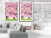 Poster Cherry Orchard - landscape of green grass and trees with pink leaves 126214 additionalThumb 4