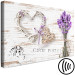 Canvas Lavender Mail (1-part) wide - flowers and wooden heart 128414 additionalThumb 6
