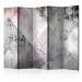 Room Divider Triangular Perspective II (5-piece) - geometric gray abstraction 128914