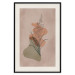Poster Sword Lily - warm abstraction with a flower and rounded shapes in boho style 129314 additionalThumb 21