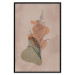 Poster Sword Lily - warm abstraction with a flower and rounded shapes in boho style 129314 additionalThumb 19