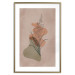 Poster Sword Lily - warm abstraction with a flower and rounded shapes in boho style 129314 additionalThumb 20