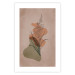 Poster Sword Lily - warm abstraction with a flower and rounded shapes in boho style 129314 additionalThumb 18