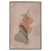 Poster Sword Lily - warm abstraction with a flower and rounded shapes in boho style 129314 additionalThumb 27