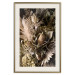 Poster Baroque Splendor - bouquet of various plants on a black background in boho style 130514 additionalThumb 20