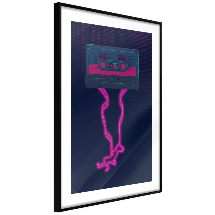 Wall Poster Musical Euphoria - cassette tape with neon pink extended ribbon 131814 additionalImage 9
