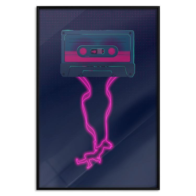 Wall Poster Musical Euphoria - cassette tape with neon pink extended ribbon 131814 additionalImage 18