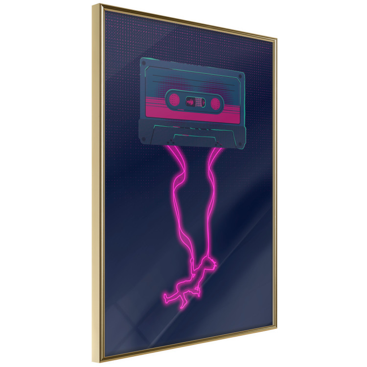 Wall Poster Musical Euphoria - cassette tape with neon pink extended ribbon 131814 additionalImage 12
