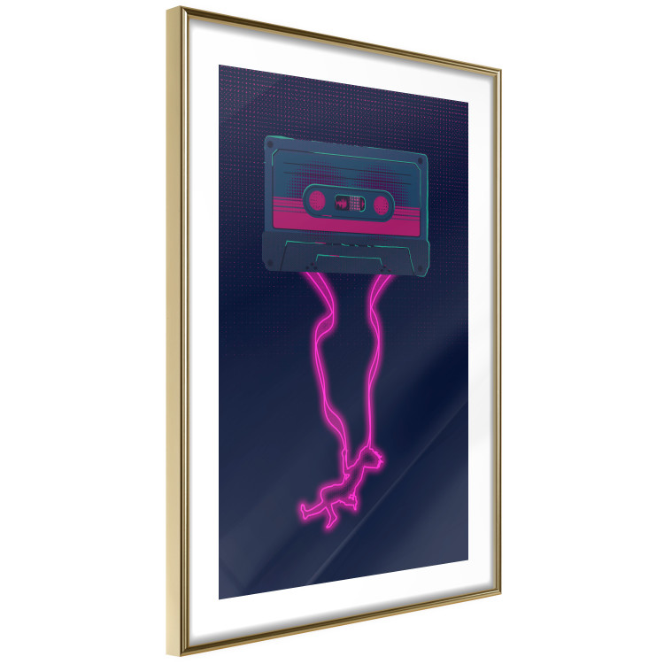 Wall Poster Musical Euphoria - cassette tape with neon pink extended ribbon 131814 additionalImage 8