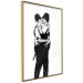 Wall Poster Kissing Coppers - two kissing black figures in Banksy style 132414 additionalThumb 14
