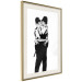 Wall Poster Kissing Coppers - two kissing black figures in Banksy style 132414 additionalThumb 2