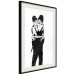 Wall Poster Kissing Coppers - two kissing black figures in Banksy style 132414 additionalThumb 3
