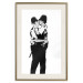 Wall Poster Kissing Coppers - two kissing black figures in Banksy style 132414 additionalThumb 23