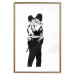 Wall Poster Kissing Coppers - two kissing black figures in Banksy style 132414 additionalThumb 27