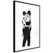 Wall Poster Kissing Coppers - two kissing black figures in Banksy style 132414 additionalThumb 13