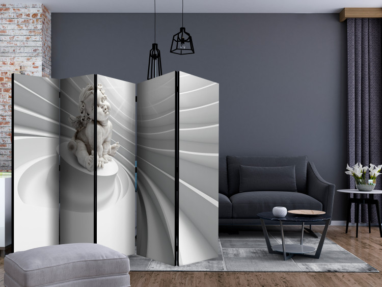 Room Divider Angelic Radiance II (5-piece) - composition with figure and 3D illusion 132614 additionalImage 4