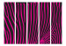 Room Divider Screen Zebra Pattern (Purple) II (5-piece) - animal pattern on black 132714 additionalThumb 3