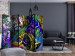 Room Divider Screen Goblin City II (5-piece) - colorful abstraction with figure 133514 additionalThumb 4