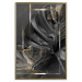Wall Poster Black and Gold - black leaf composition with delicate golden details 134514 additionalThumb 21