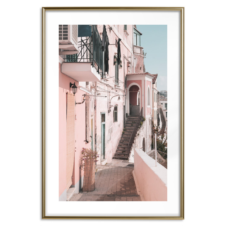 Poster House in Amalfi - warm composition with pink Italian architecture 135914 additionalImage 12