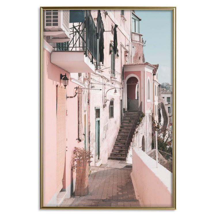 Poster House in Amalfi - warm composition with pink Italian architecture 135914 additionalImage 11