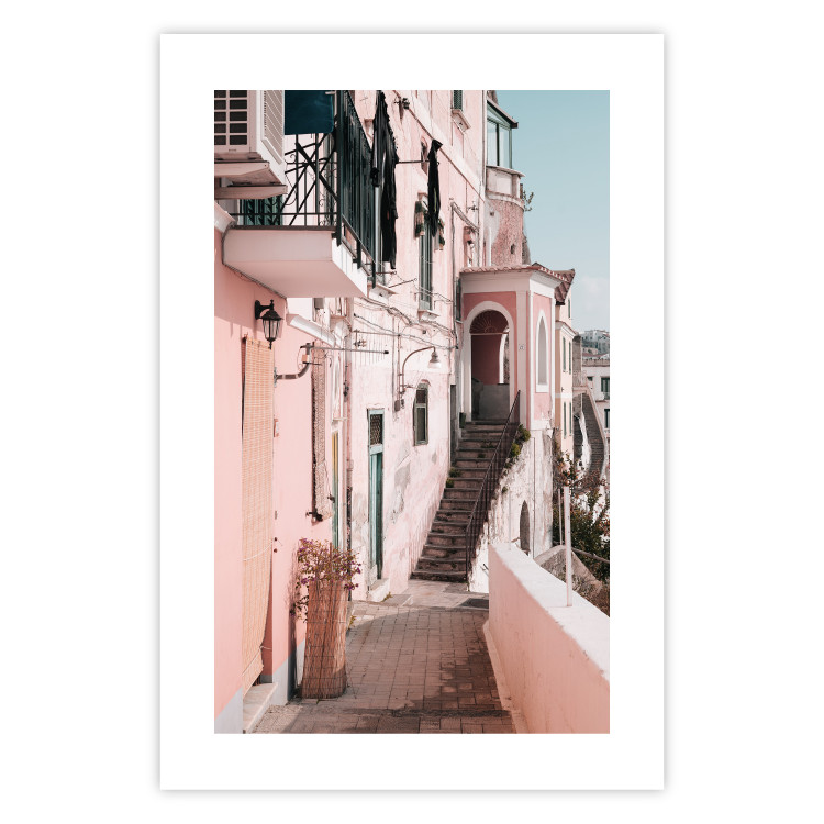 Poster House in Amalfi - warm composition with pink Italian architecture 135914 additionalImage 9