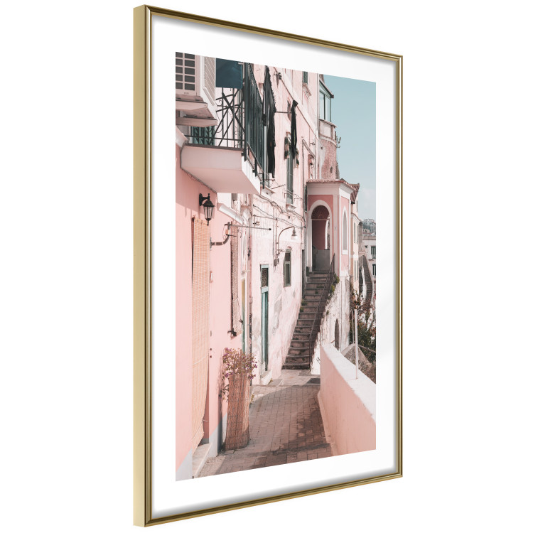 Poster House in Amalfi - warm composition with pink Italian architecture 135914 additionalImage 2