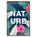 Wall Poster Nature - English text among leaves on a navy background 137914 additionalThumb 26