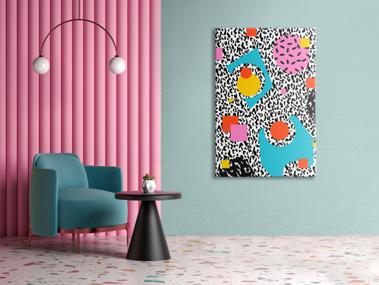 Canvas Hallucination (1-piece) Vertical - colorful geometric abstraction 142614 additionalImage 3