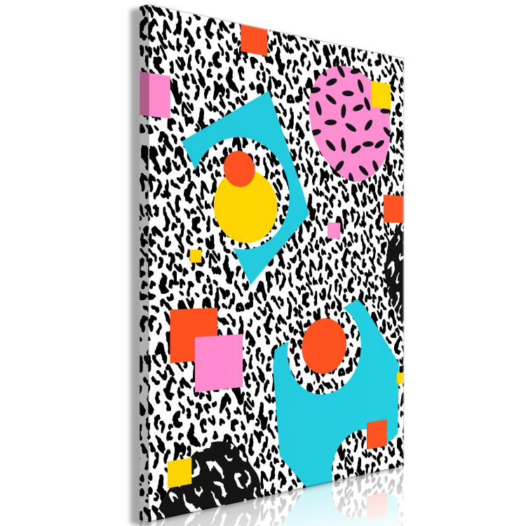 Canvas Hallucination (1-piece) Vertical - colorful geometric abstraction 142614 additionalImage 2