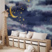 Wall Mural Night sky - children's landscape with golden moon and stars 143714 additionalThumb 5