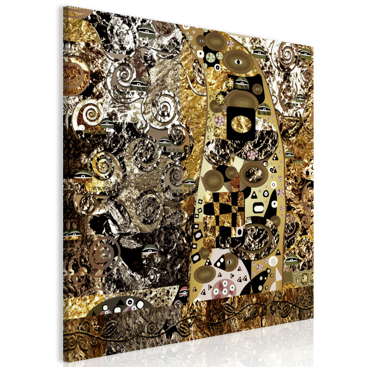 Canvas Light in Abstraction (1-piece) - golden motifs inspired by Klimt 144114 additionalImage 2